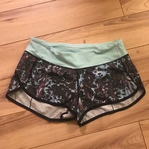 Blue and black Lululemon shorts